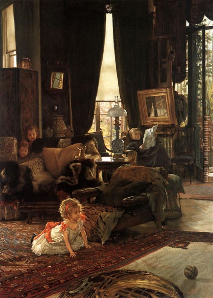 Hide and Seek painting - James Jacques Joseph Tissot Hide and Seek art painting